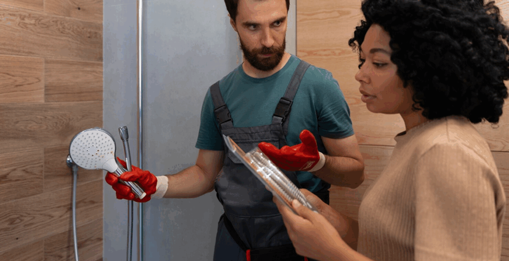 plumbing repair services explaining the job done